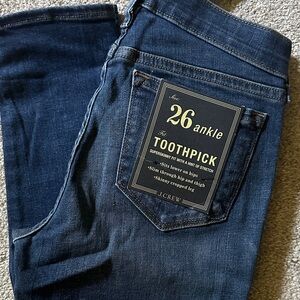 J. Crew Womens  Deep Indigo Skinny Jeans